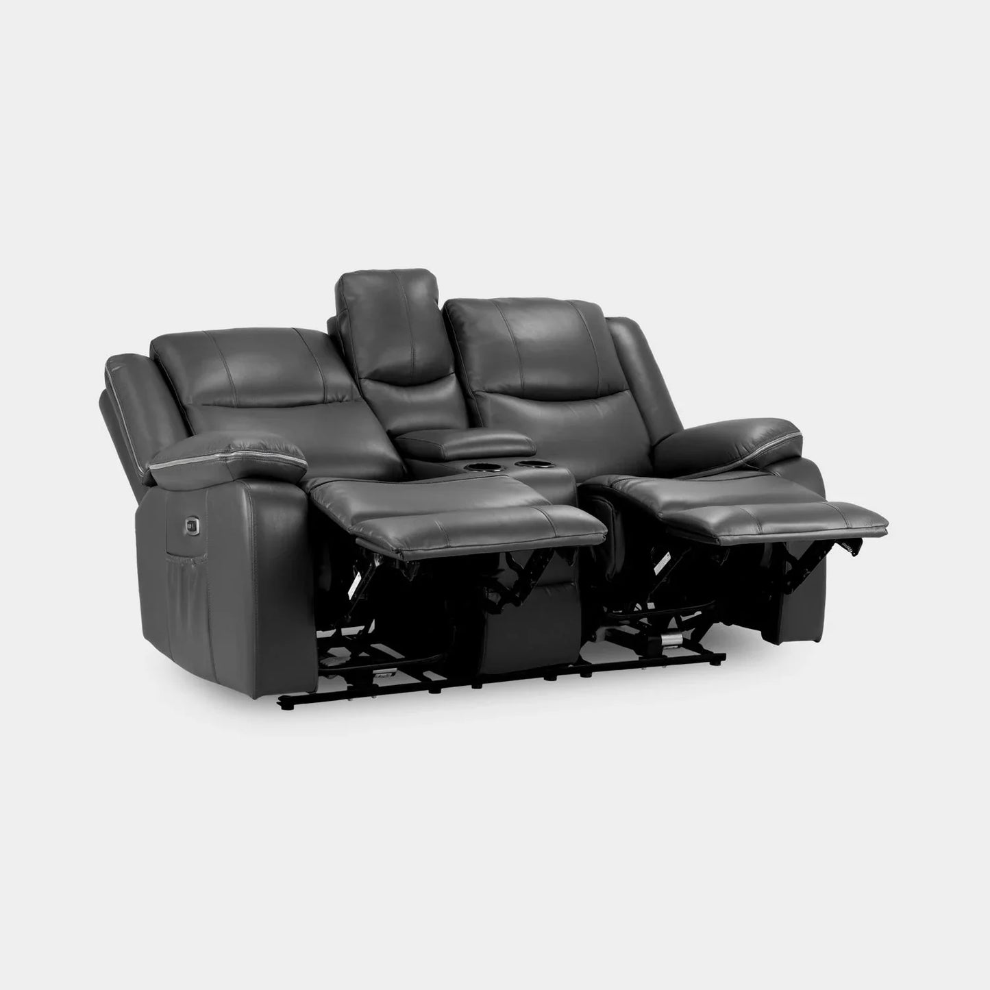 Harald Electric Recliner Sofa Black 2 Seater