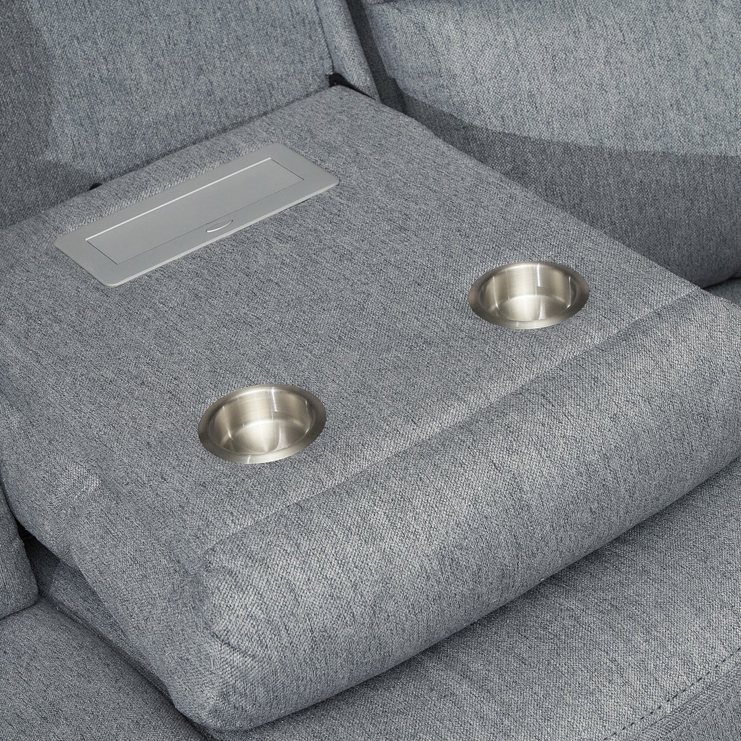 Linden Recliner Sofa Grey Large Corner