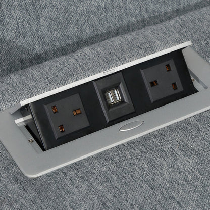 Linden Recliner Sofa Grey Large Corner