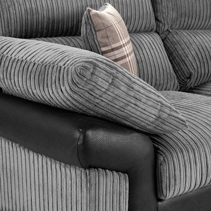 Logan Sofa Black/Grey Armchair