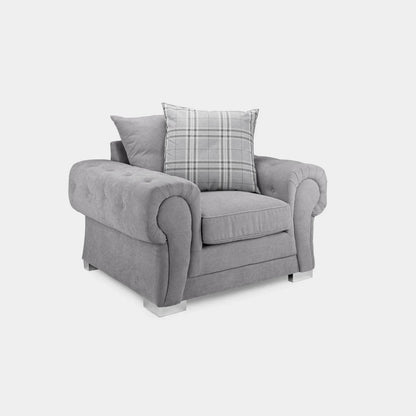 Verona Scatterback Sofa Grey Armchair
