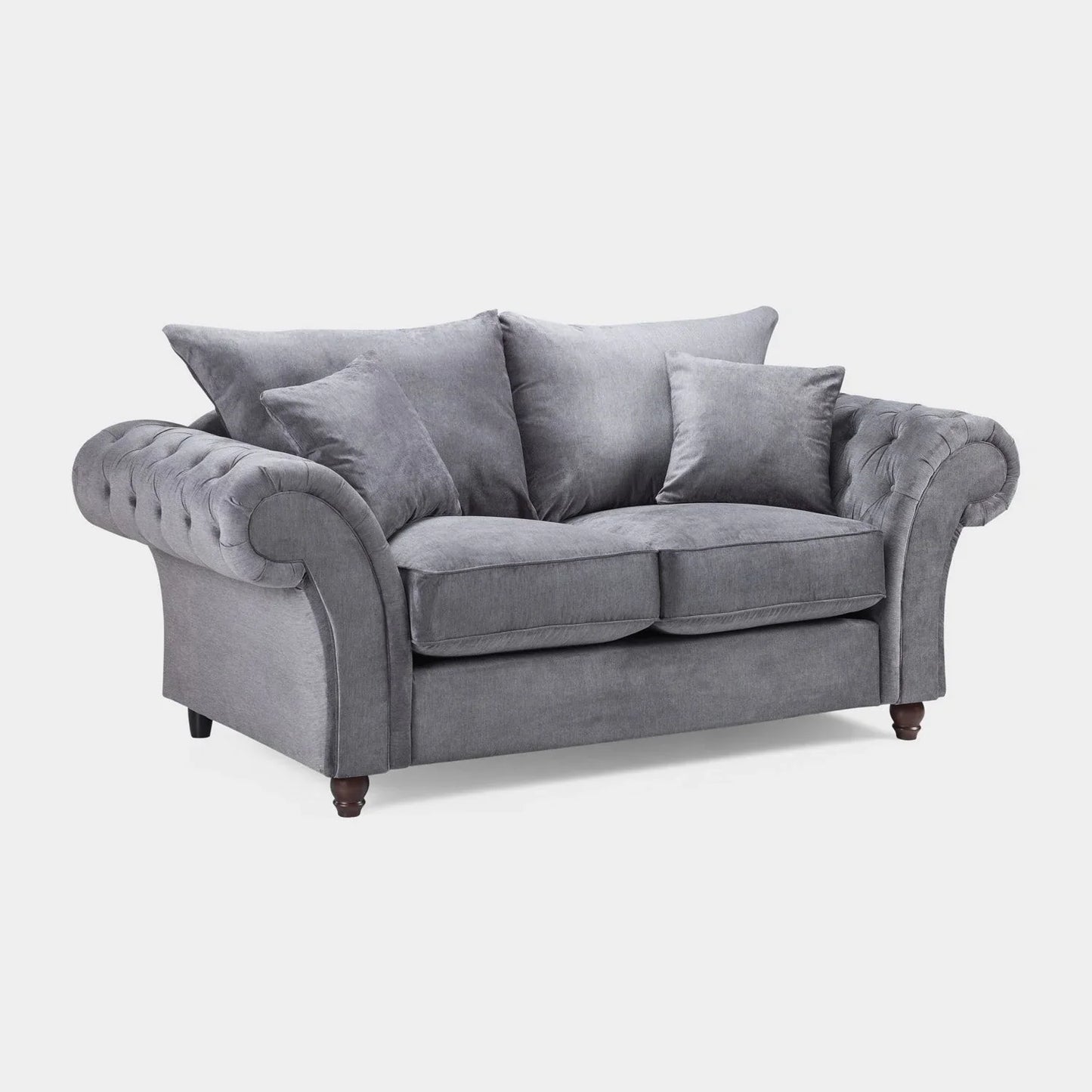 Windsor Fullback Sofa Grey 2 Seater