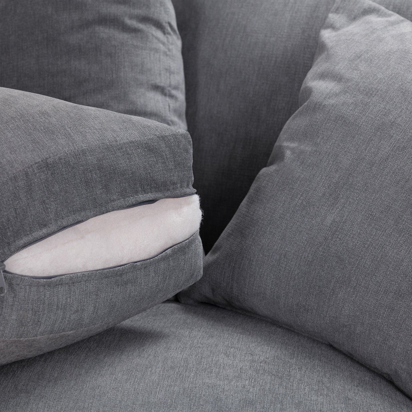 Verona Charcoal Corner Sofa - Luxury Chesterfield Fabric Corner Sofa UK