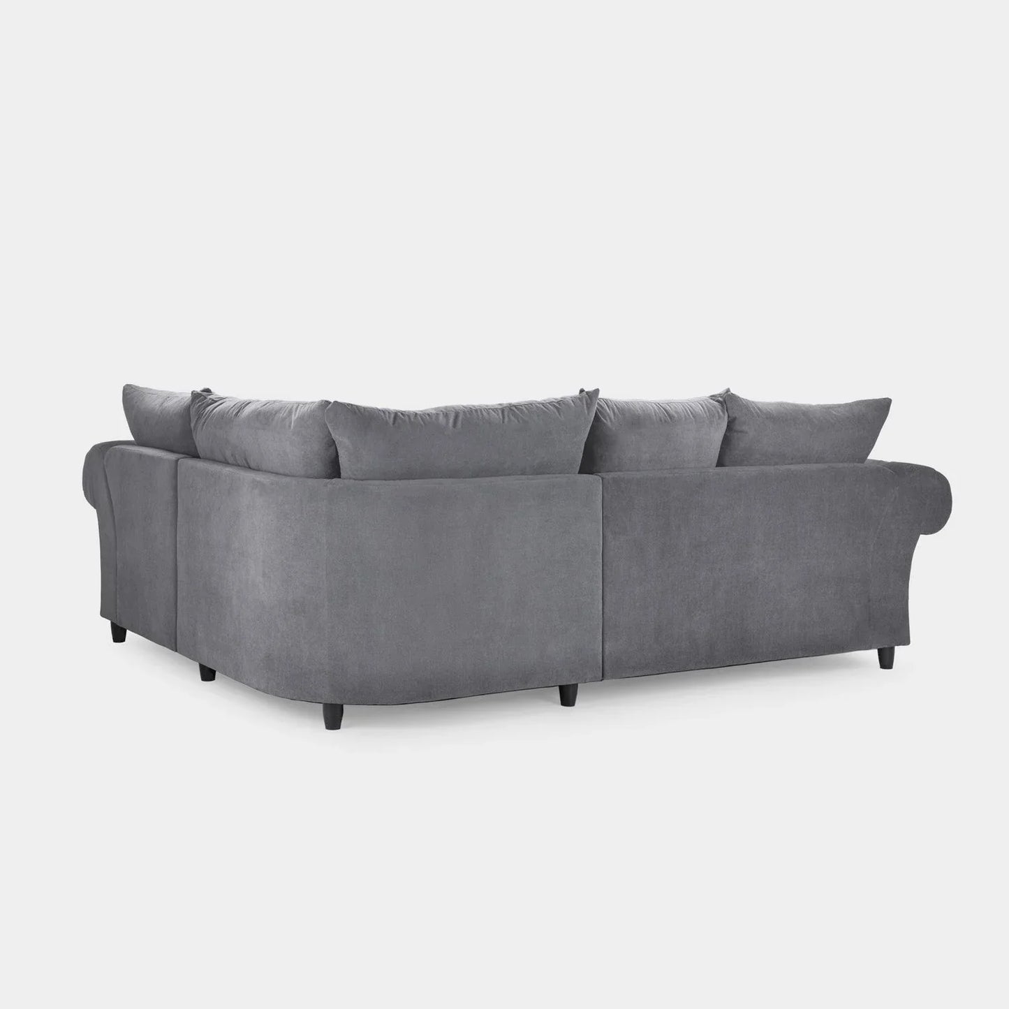 Verona Charcoal Corner Sofa - Luxury Chesterfield Fabric Corner Sofa UK