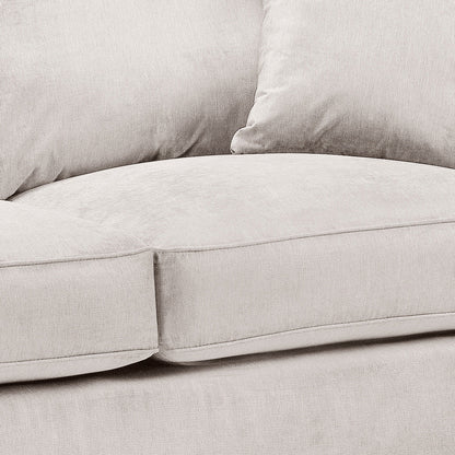 Verona Cream Corner Sofa - Luxury Chesterfield Fabric Corner Sofa UK