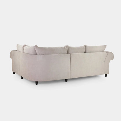 Verona Cream Corner Sofa - Luxury Chesterfield Fabric Corner Sofa UK