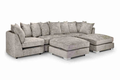 Bishop Truffle Scatterback U Shape Corner Sofa