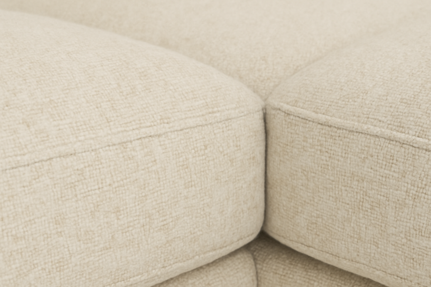 Kingston L-Shape Sectional Sofa – Cream Beige | Modern Minimalist Design